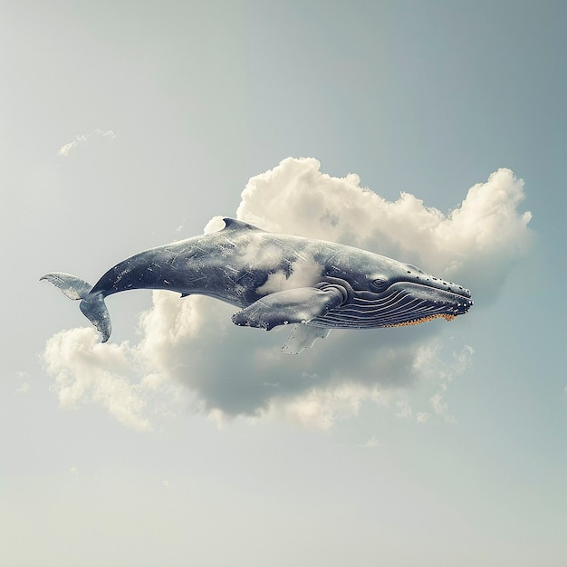 空飛ぶクジラ 画像 - Freepikで無料ダウンロード