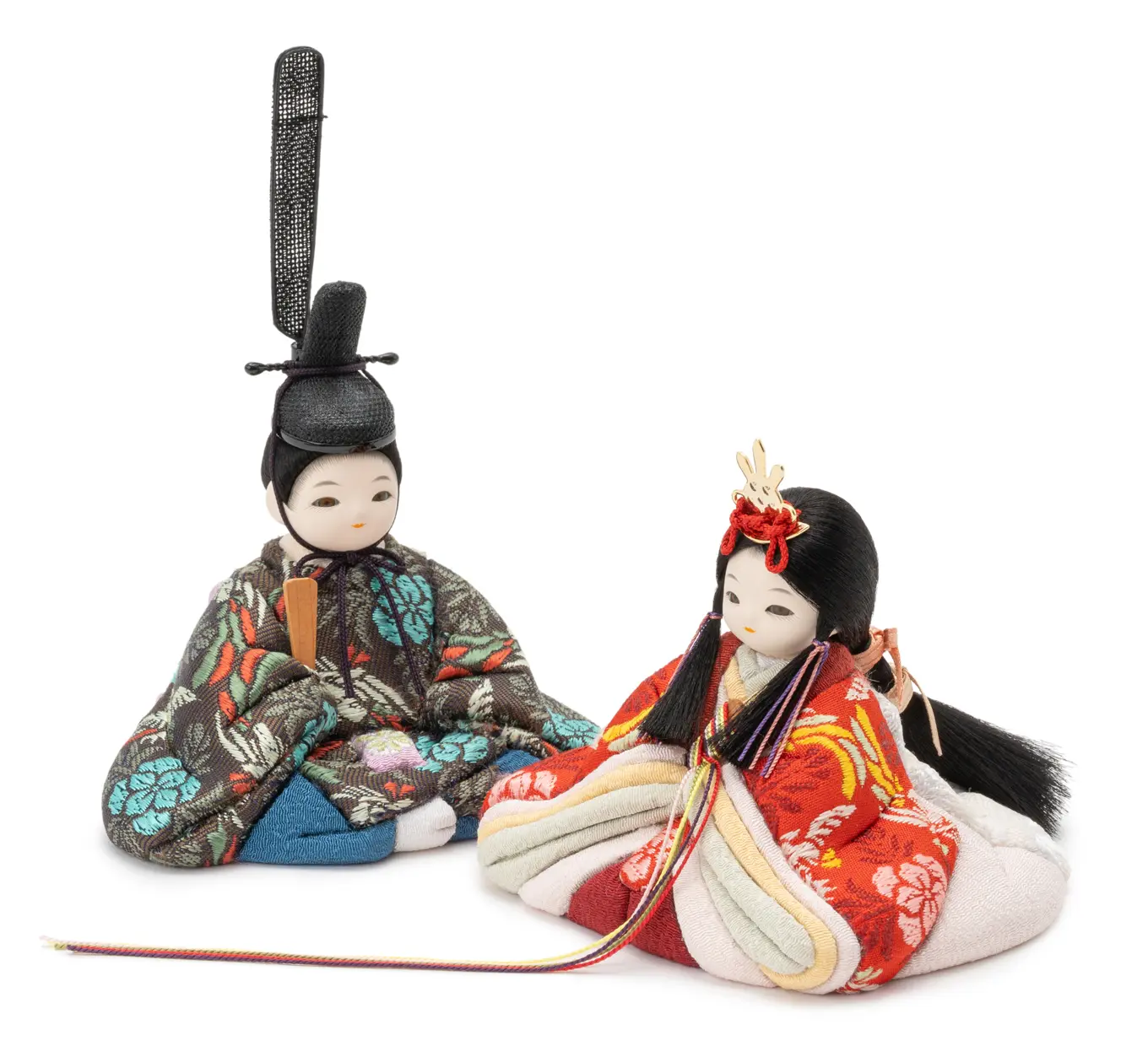 雛人形「ことこと 相鳥花菱文・紅色」｜雛人形の通販 ふらここ