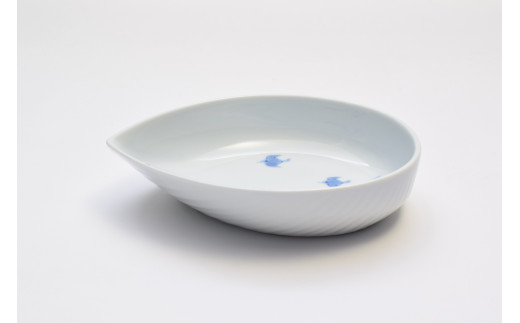 有田焼 染付波千鳥 刺身皿・組千代口【深川製磁】食器 器 うつわ 食器