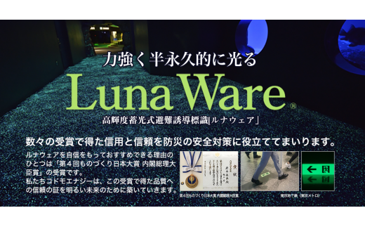 ルナウェア 月のグラス ペアセット 蓄光 グラス 光るグラス 夜光