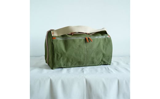 木の庄帆布 ネオボストン ボストンバッグ (ターフグリーン