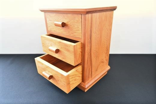 屋久杉で作った】小物入れ3段(高橋工芸/055-1050) 家具 インテリア 木