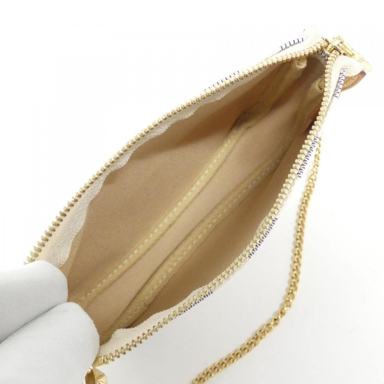 コメ兵｜ルイヴィトン ダミエ アズール ミニ ポシェット アクセ