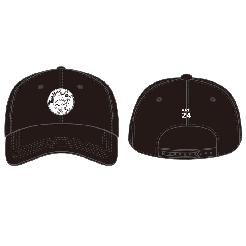 荒吐×奈良美智 ロークラウンスナップバッグキャップ＜ブラック