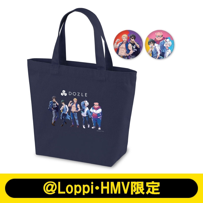 トートバッグ＆缶バッジ2個セット【＠Loppi・HMV限定】 : ドズル社