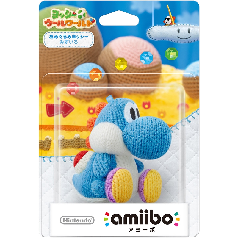 amiibo あみぐるみヨッシー みずいろ (ヨッシー ウールワールド