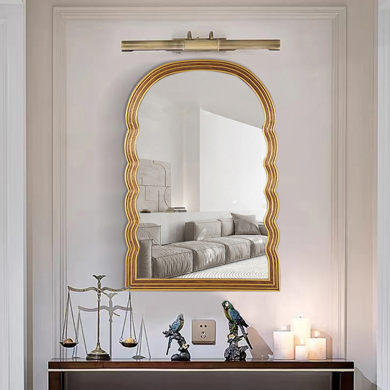 装飾鏡 壁掛けミラー 姿見鏡 美容室 洗面所 玄関 インテリア アーチ型