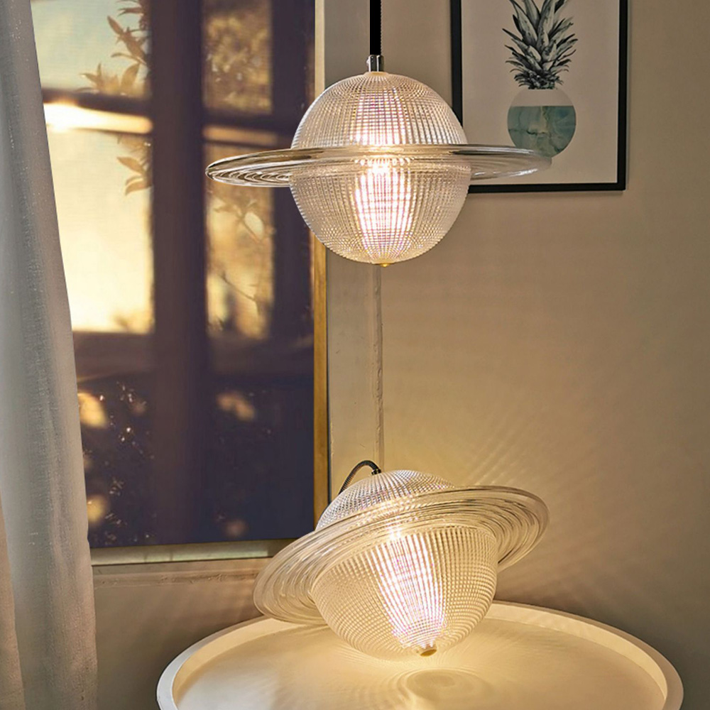 LEDペンダントライト リビング照明 玄関 UFO型 ポストモダン 3階段調色