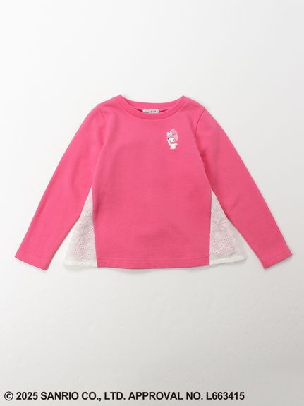 ハッカキッズ×サンリオキャラクターズ】ワンポイント刺繍裏毛