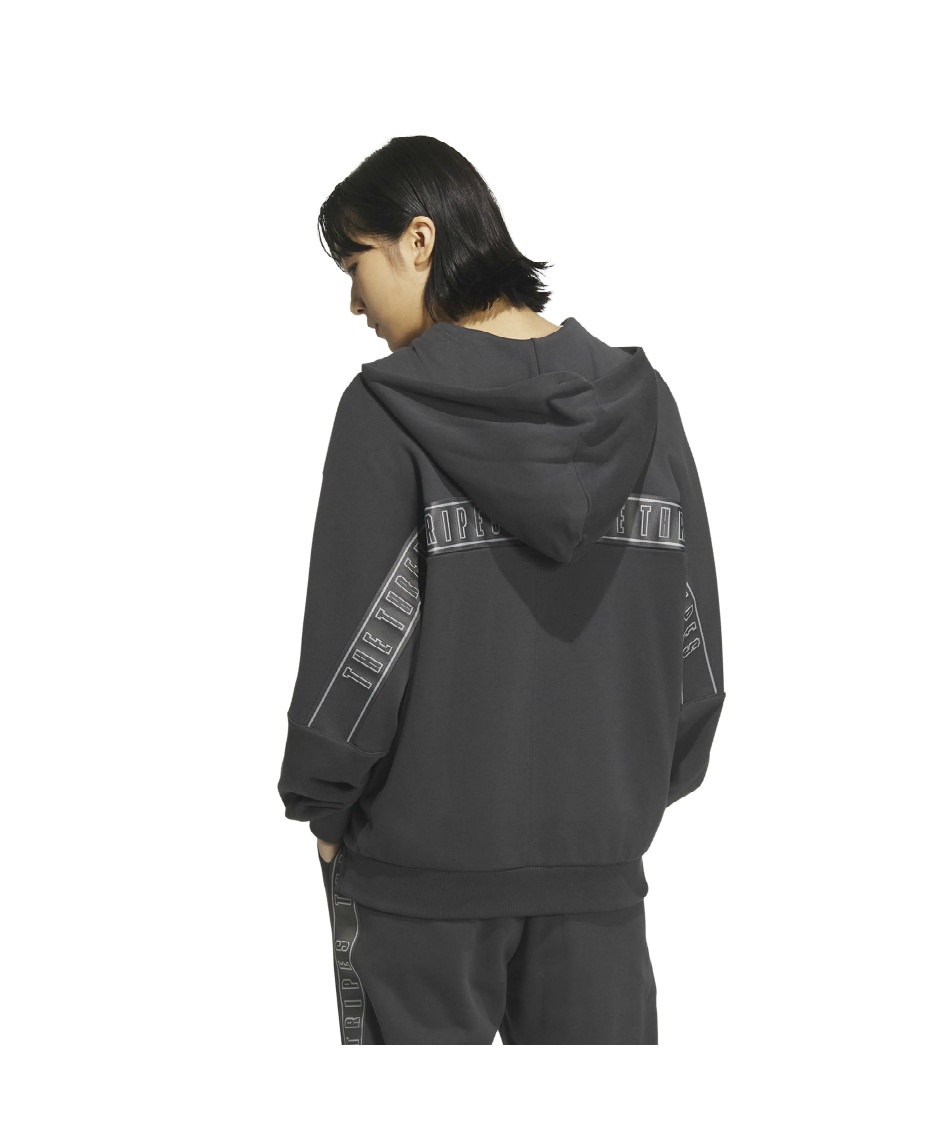 スウェットパーカー WORDING LOOSE FIT FRENCHTERRY FULL ZIP HOODIE