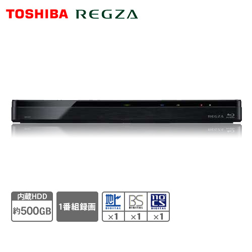 東芝 レコーダー レコーダー レグザブルーレイ 500GB DBR-E507