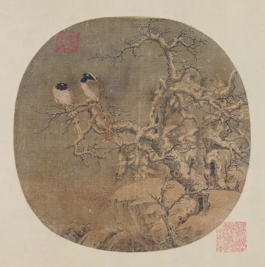 传宋李迪(款)画花鸟轴- 国画作品高清大图下载- 集古作网