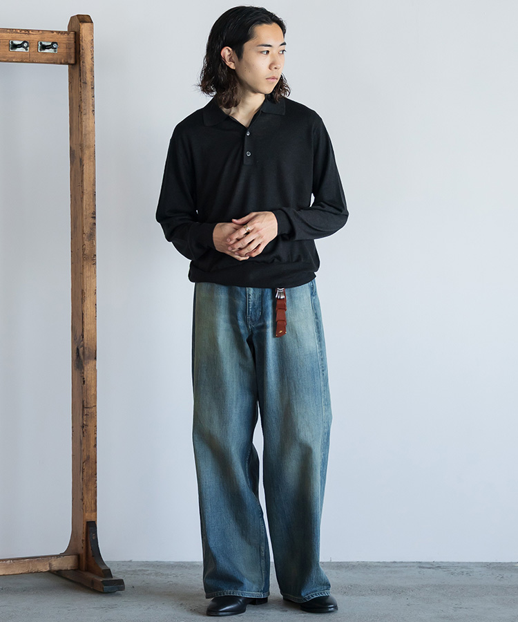 SEMI WIDE HERITAGE DENIM PANTS / 商品詳細ページ / LIDNM / Llife