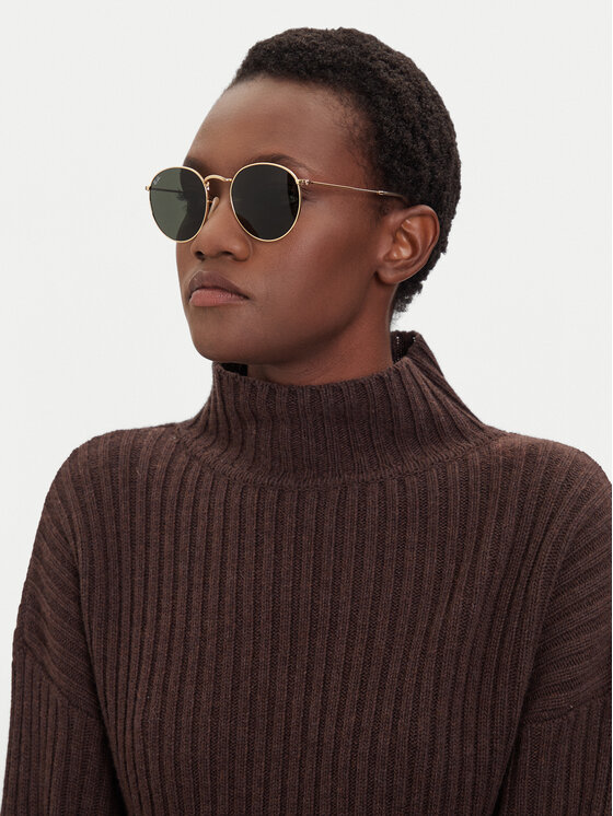 Ray-Ban Sonnenbrillen Round Metal 0RB3447 001 Goldfarben | Modivo.de