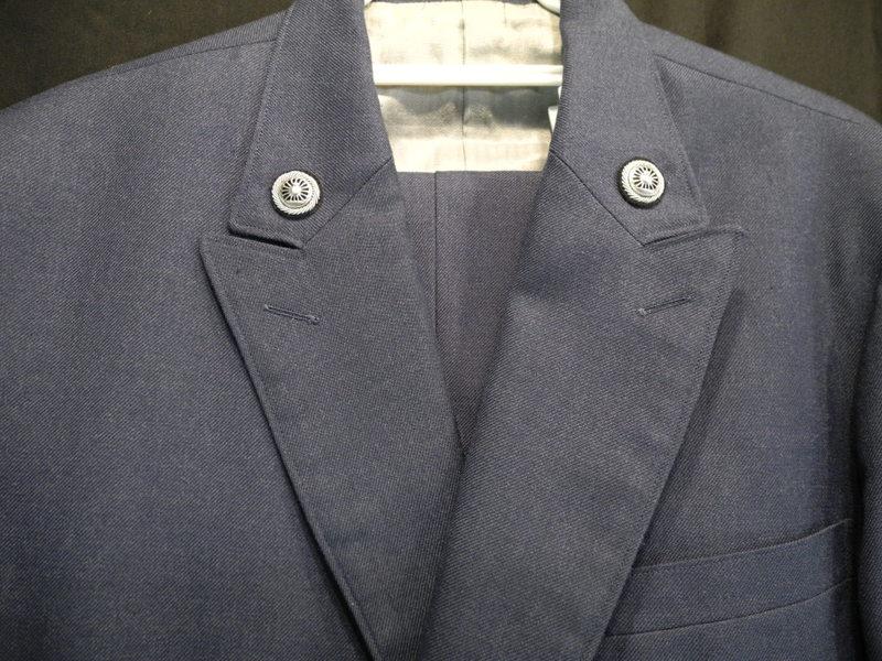 国鉄 制服 上下ｾｯﾄ (ダブル）襟章付き