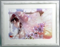 2066] 小山ゆう 直筆サイン入りカラー複製イラスト「あずみ」