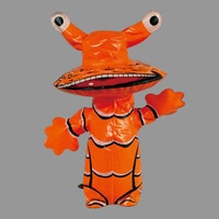 5555] マルサン ミル・マスカラス ソフビ 黒マスク