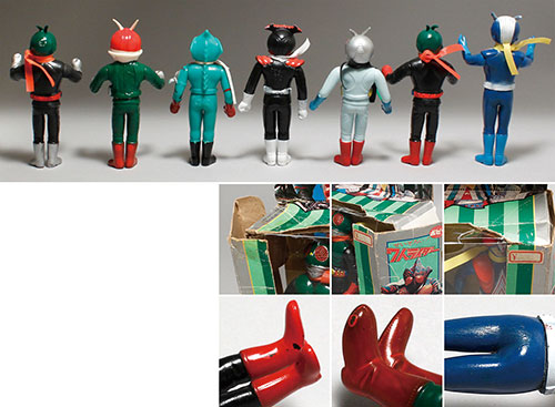 ポピー 仮面ライダーデラックスセット せいぞろい7人ライダー ソフビ