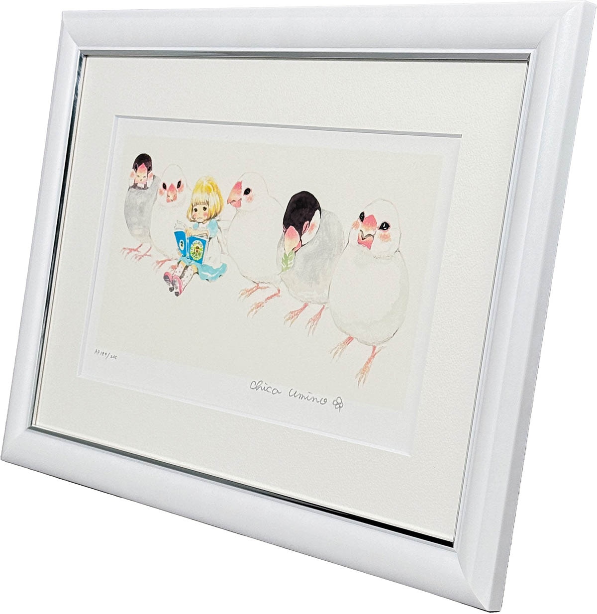 3130] 羽海野チカ 直筆サイン入り版画「3月のライオン」