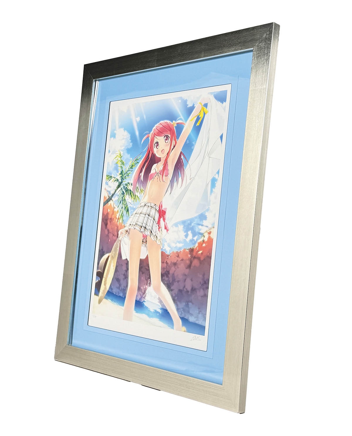 3152] カントク 直筆サイン入りカラー複製イラスト「FIGURE ON SUMMER」