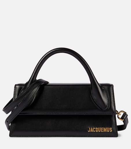 Le Chiquito Long leather shoulder bag in black - Jacquemus | Mytheresa
