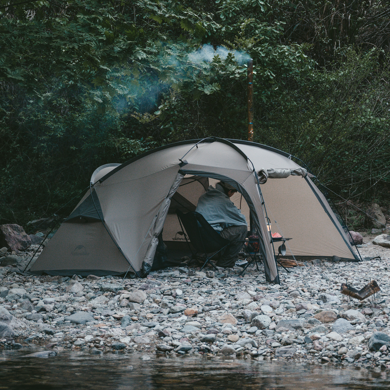 Naturehike The hills テント 2～3人用 3.3KG 超軽量 1LDK 二重層通気