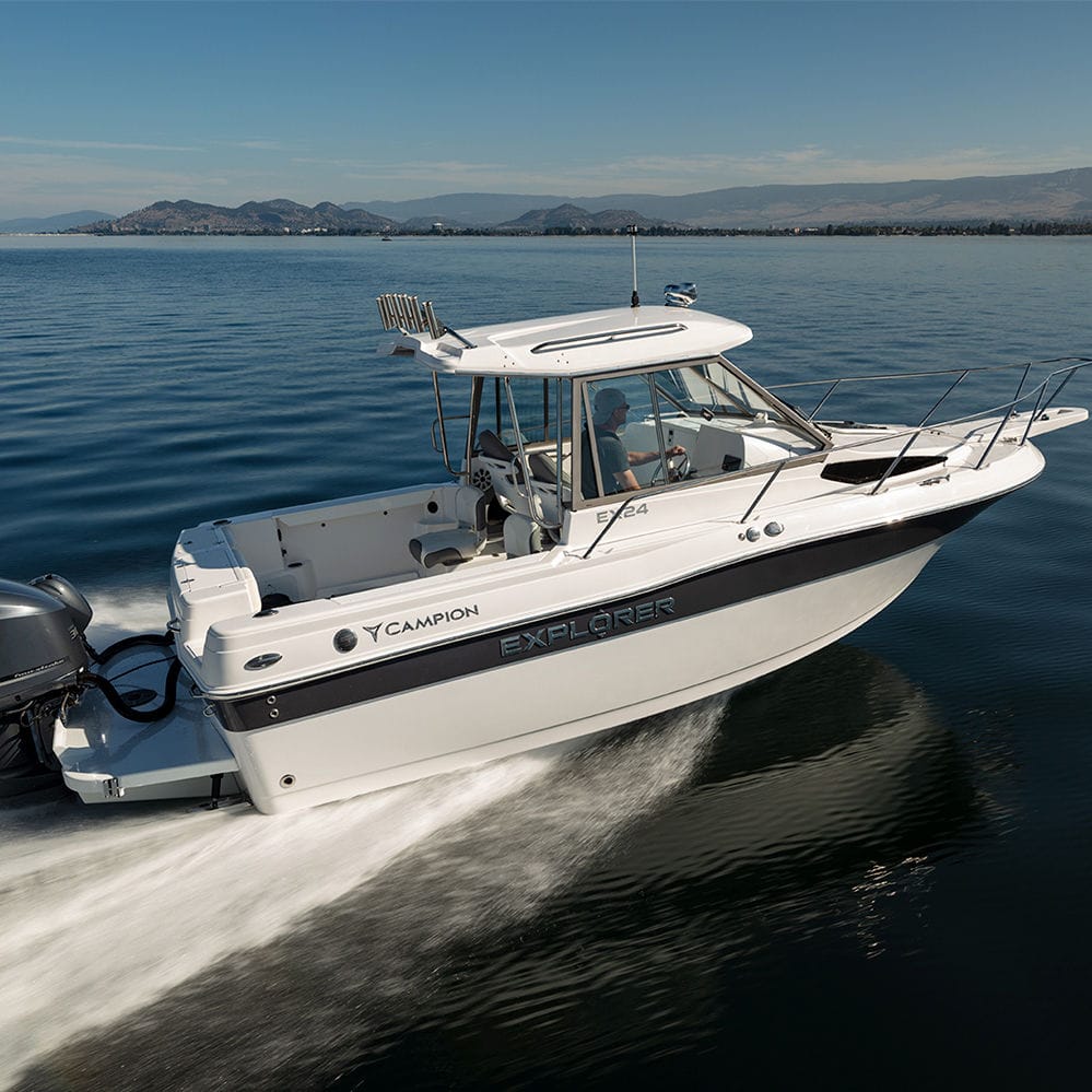Outboard runabout - EX22DC - Campion - dual-console / open / ski