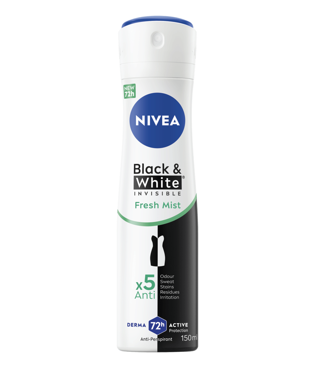 150ml Black & White Invisible Original Anti-Perspirant – NIVEA