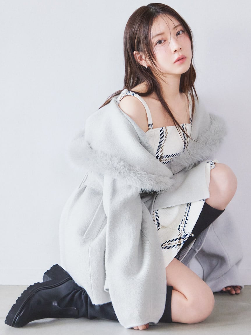 WEB限定】ロービングチェックミニワンピース(ミニワンピース