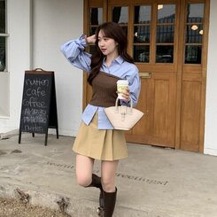 ミュウミュウプリーツベルトミニスカート｜ミニスカート｜韓国