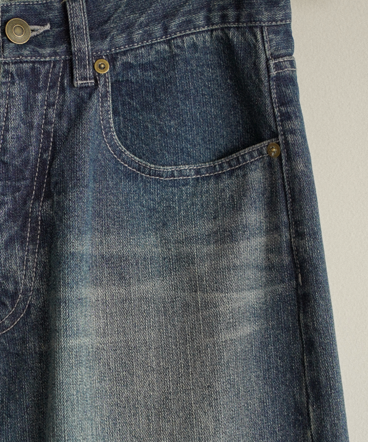 shiun(シウン) ONLINE STORE / STRAIGHT SLUB DENIM PANTS