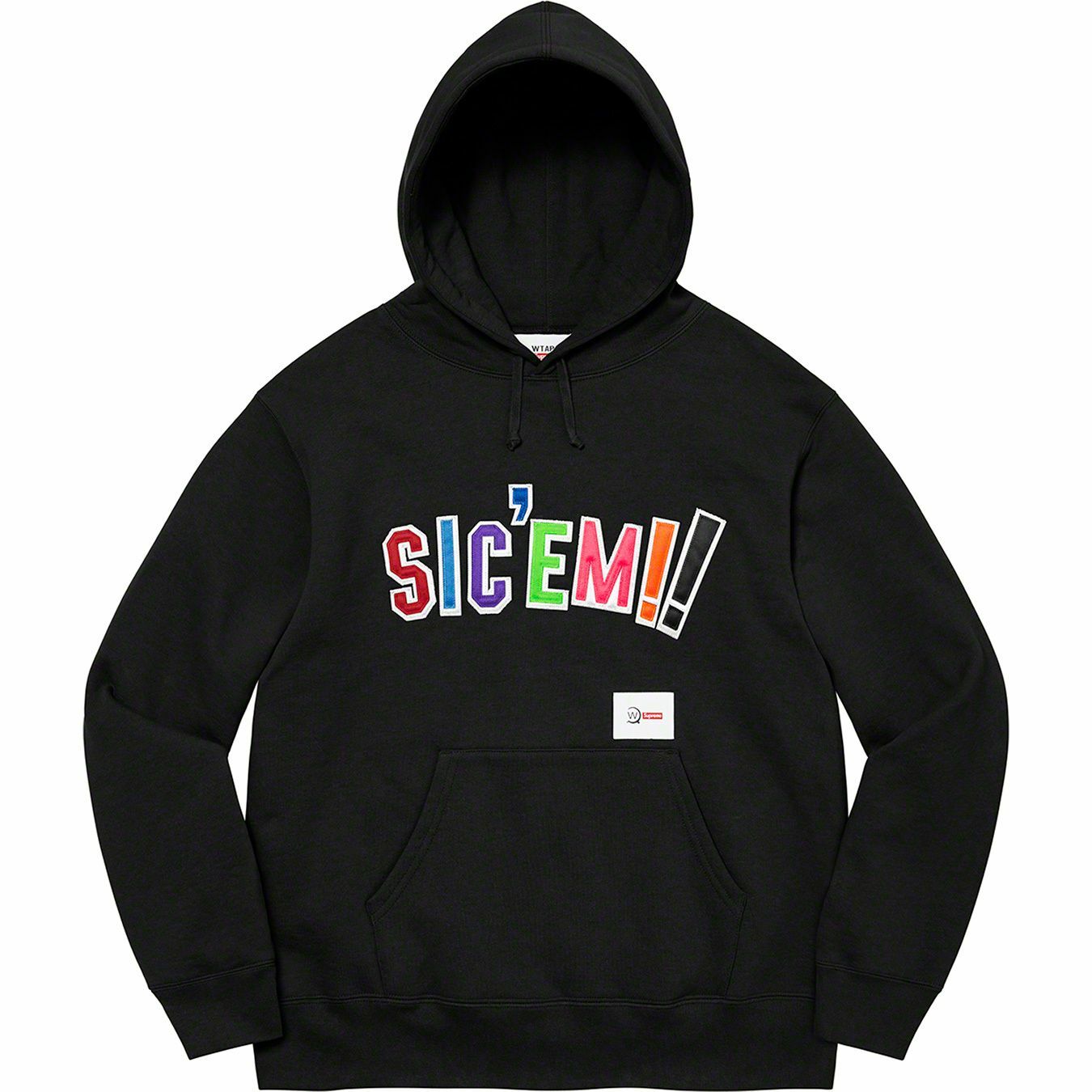 Supreme x WTAPS Sic'em! Hooded Sweatshirt (2Colors)