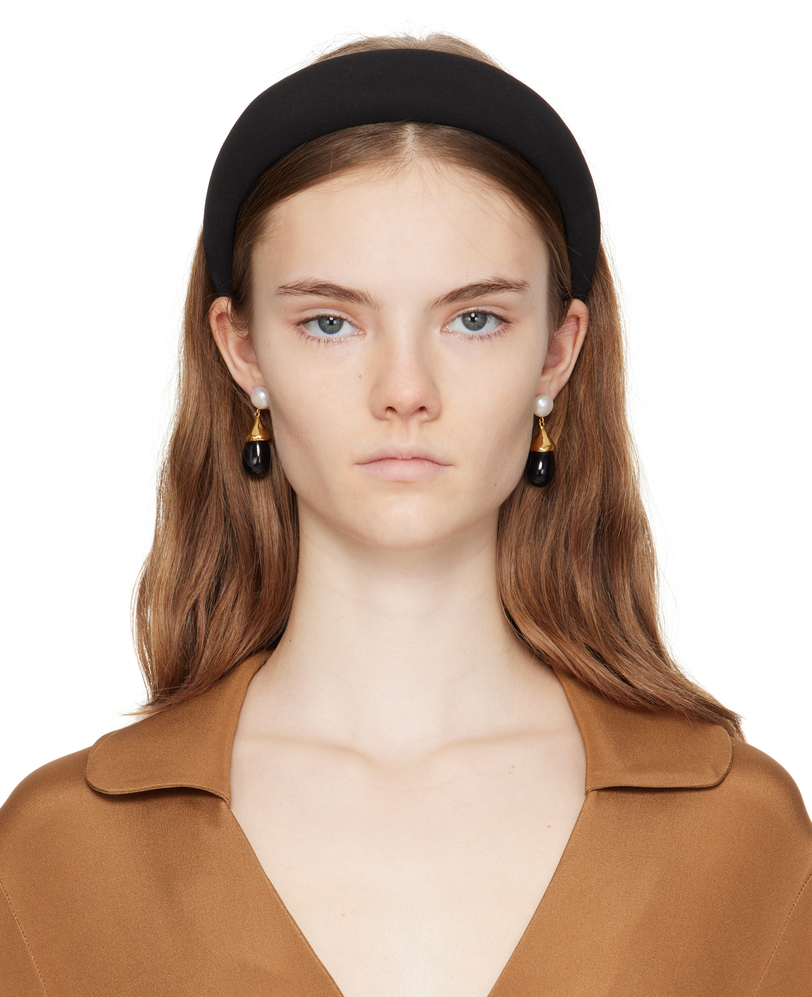 Sophie Buhai: Black Classic Puffy Headband | SSENSE
