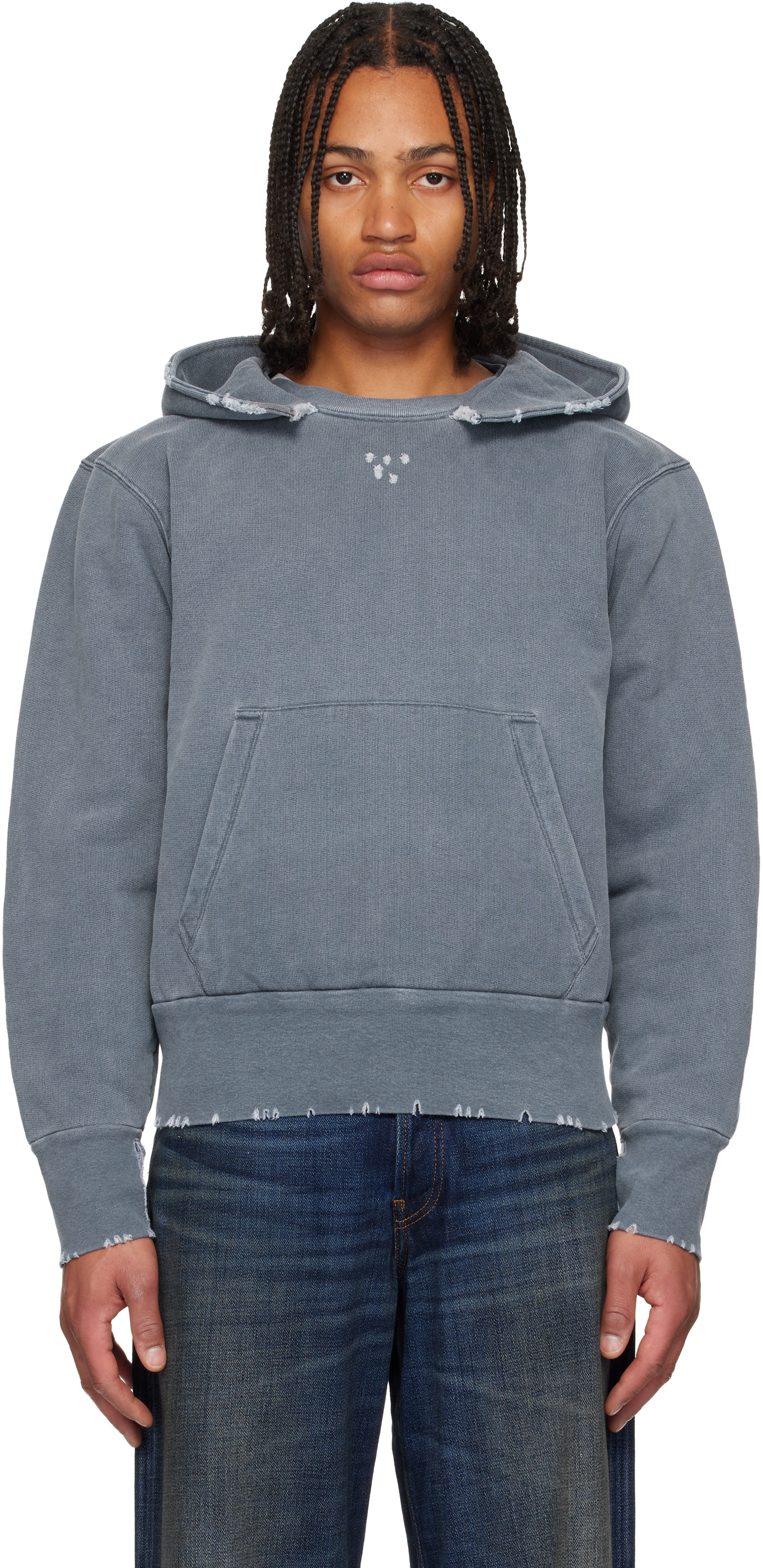 OUR LEGACY: Blue Relic Hoodie | SSENSE