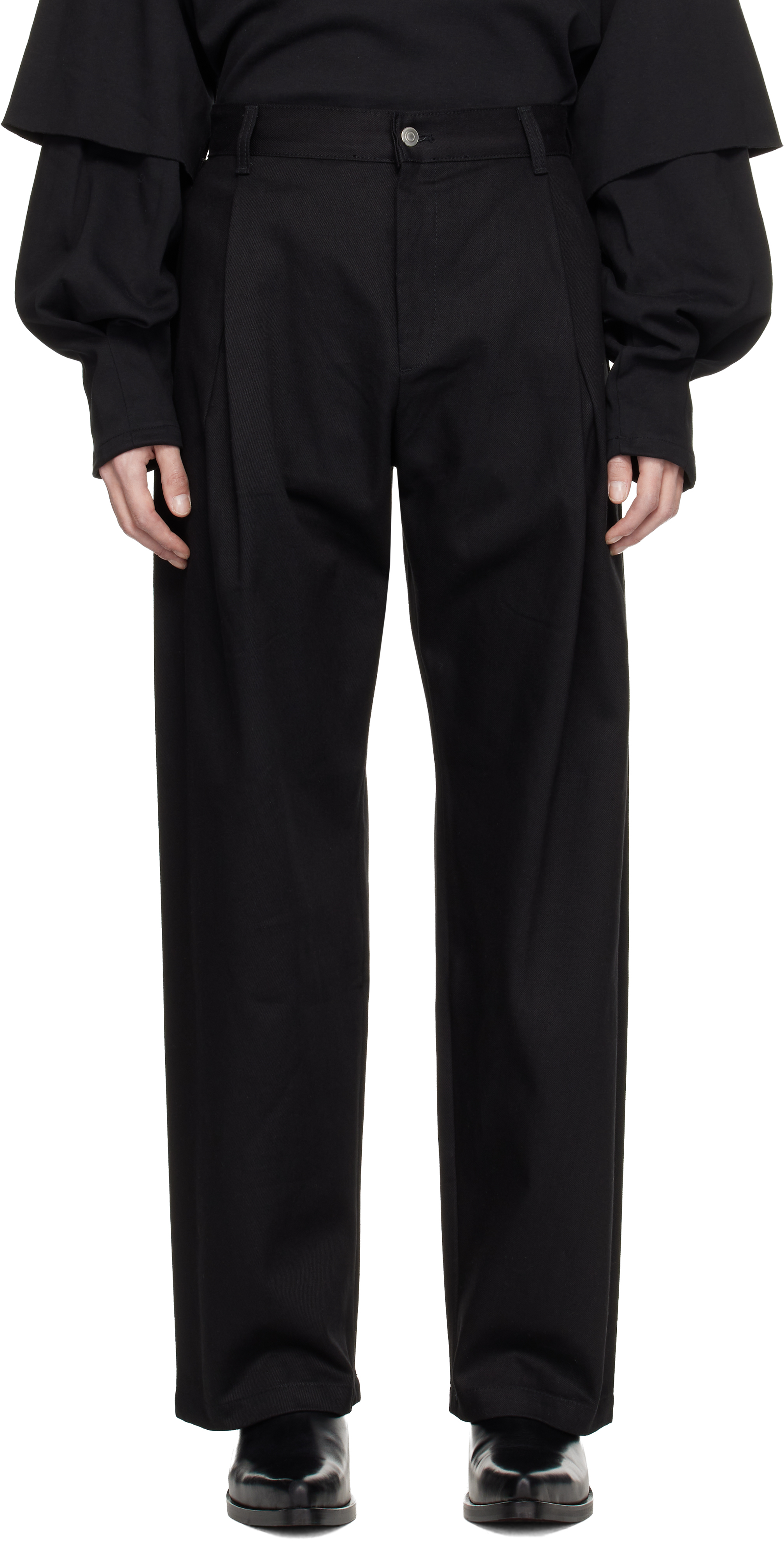 Black 440 Bermuda Jeans by Seventh on Sale