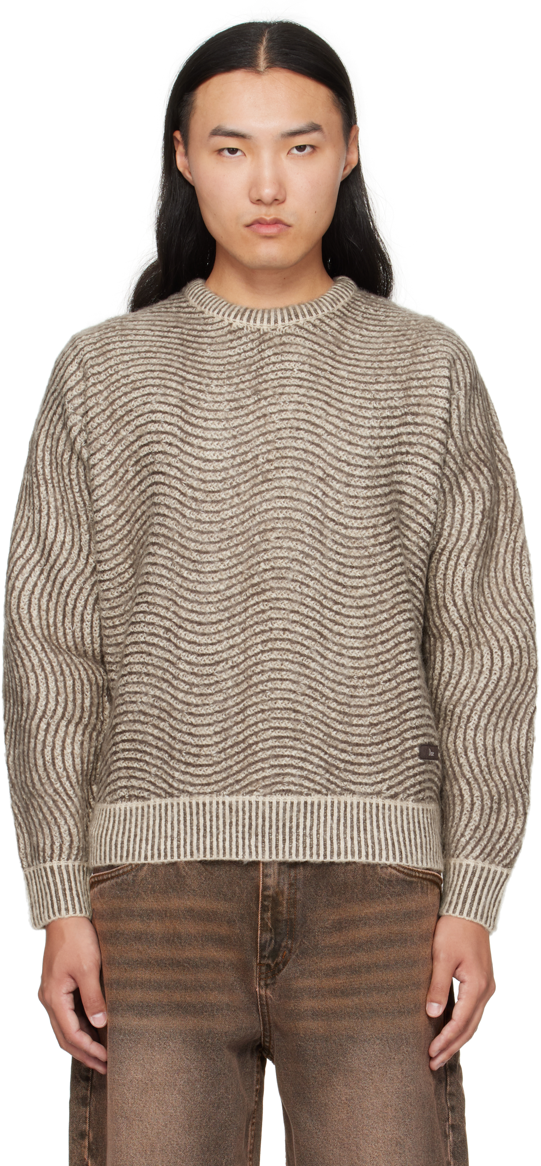 Dimeのトープ Mohair Wave Knit セーターがセール中