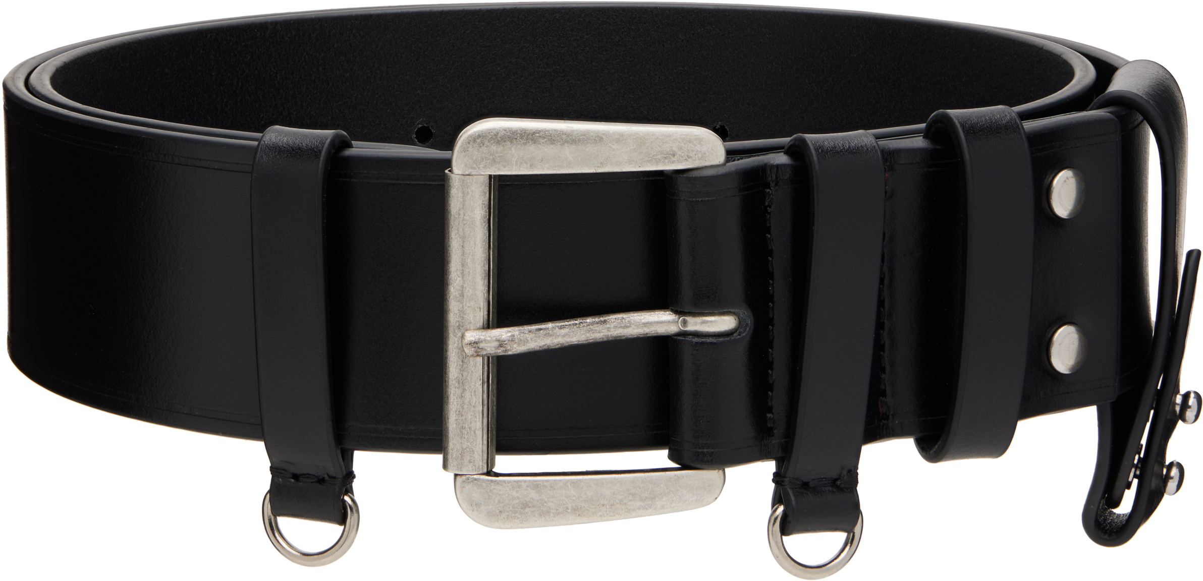 Black Janke Belt by Ann Demeulemeester on Sale