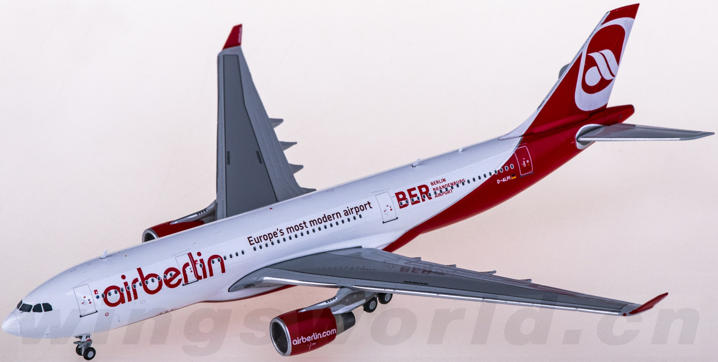 LH4206 Air Berlin 柏林航空Airbus A330-200 D-ALPI Berlin