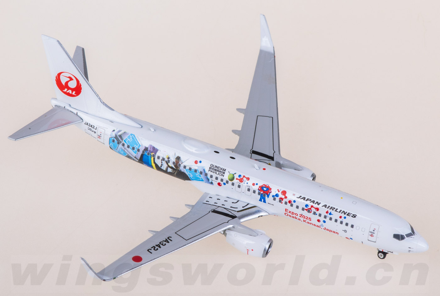Phoenix JAL B737-800 ガンダム JA342J 1/400 Phoenix JAL B737-800