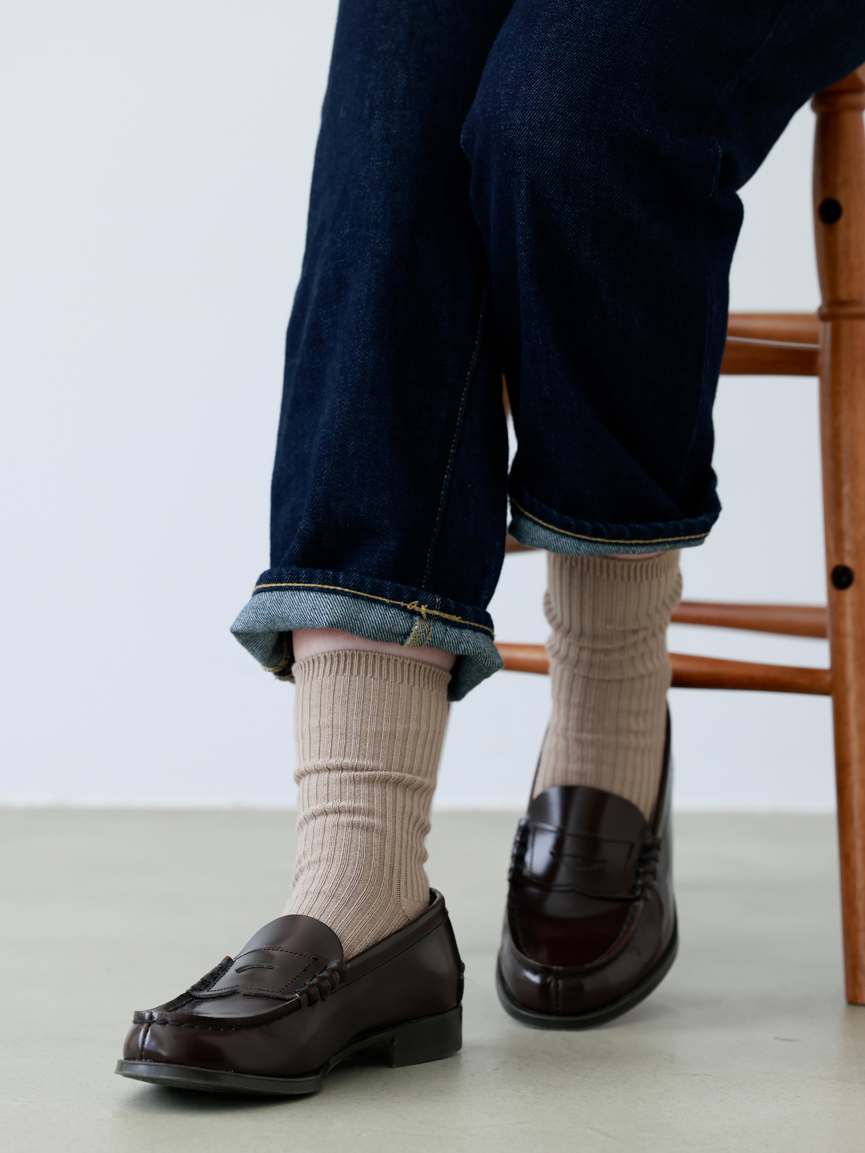 PURE WOOL】2×2リブソックス ( 011140356 ) | 靴下屋公式通販 Tabio