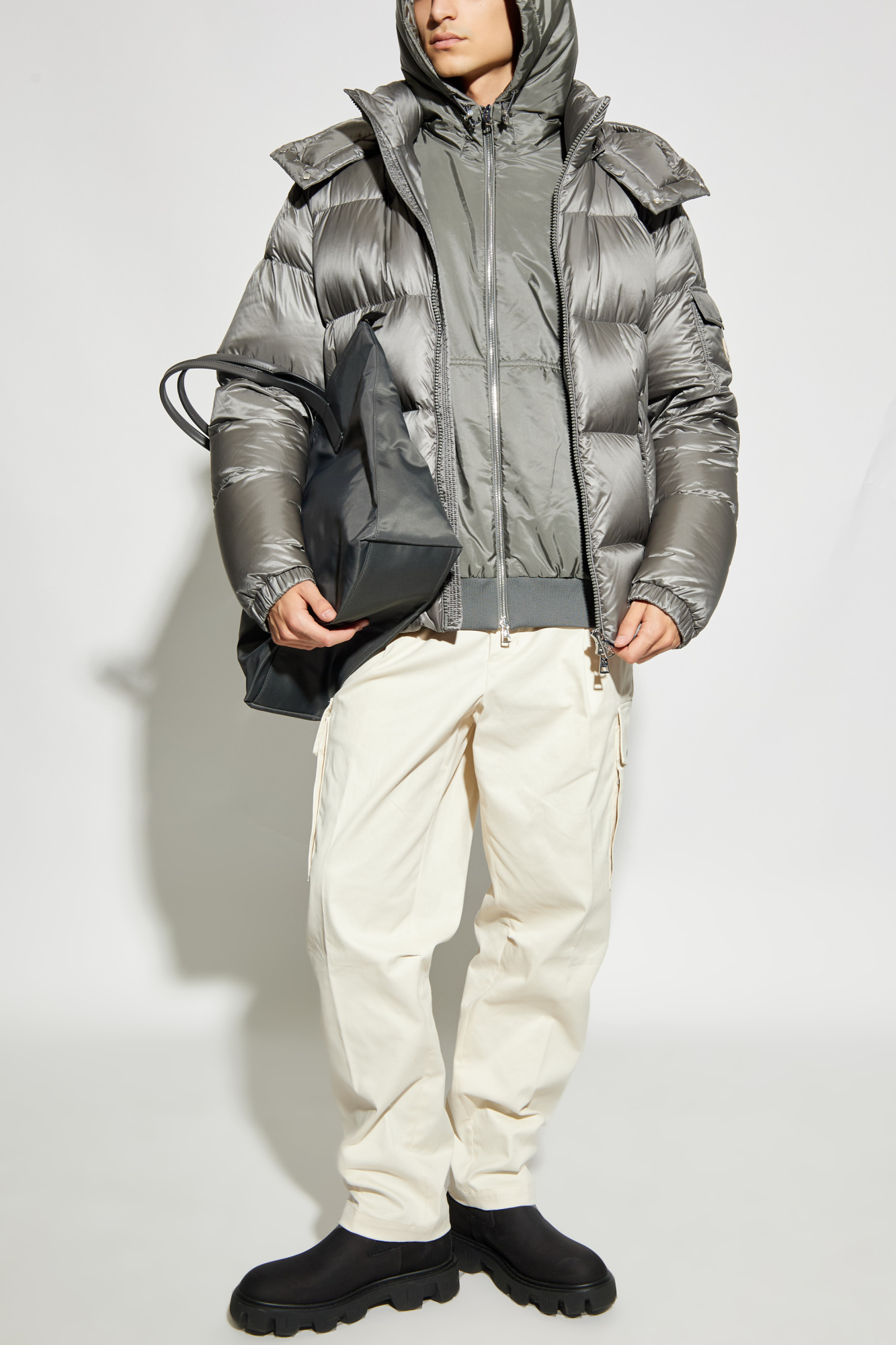 Grau Daunenjacke „Poiliot“ Moncler - Vitkac Germany