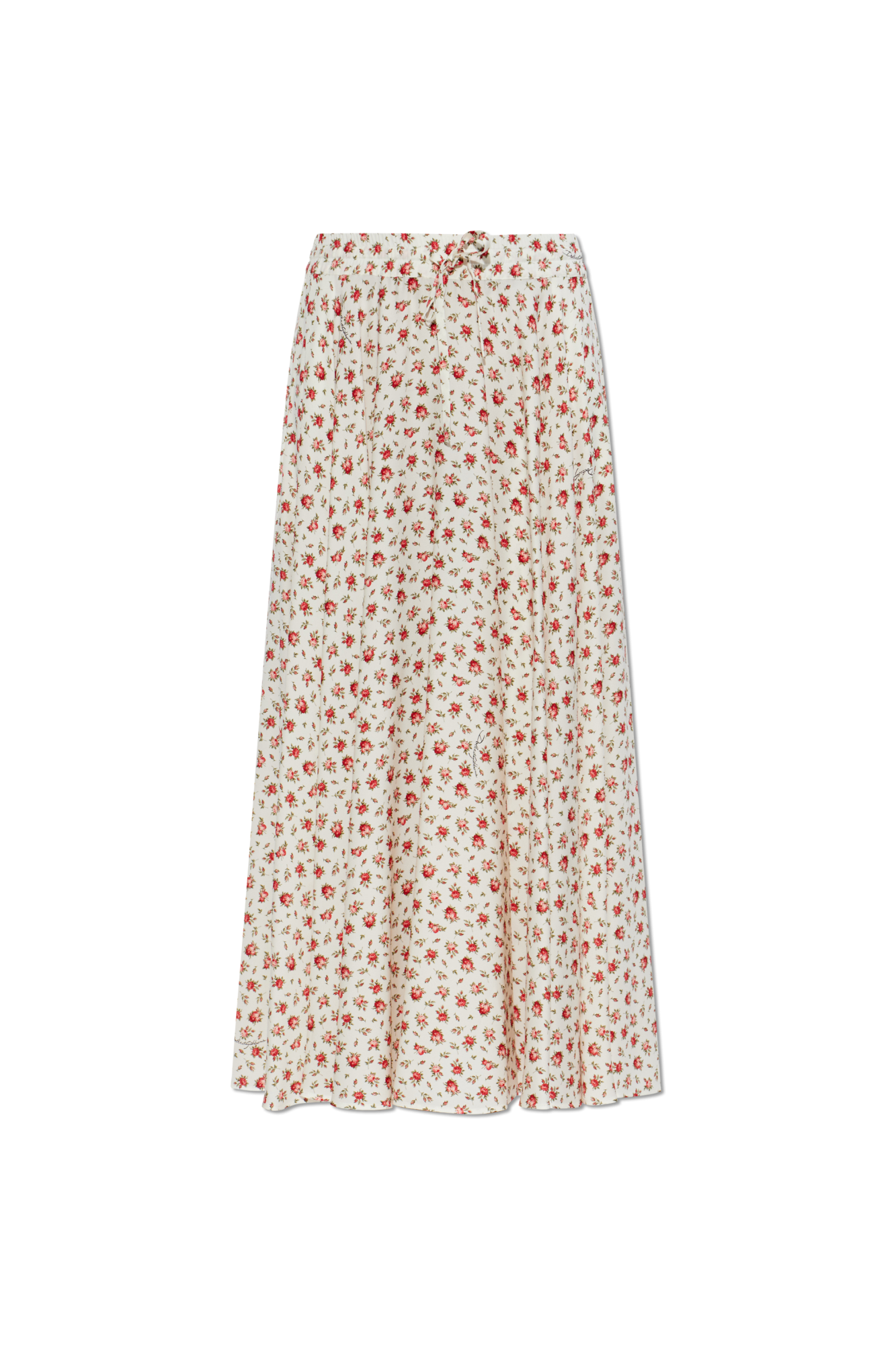 Cream Silk skirt with floral motif Dolce & Gabbana - Vitkac Japan