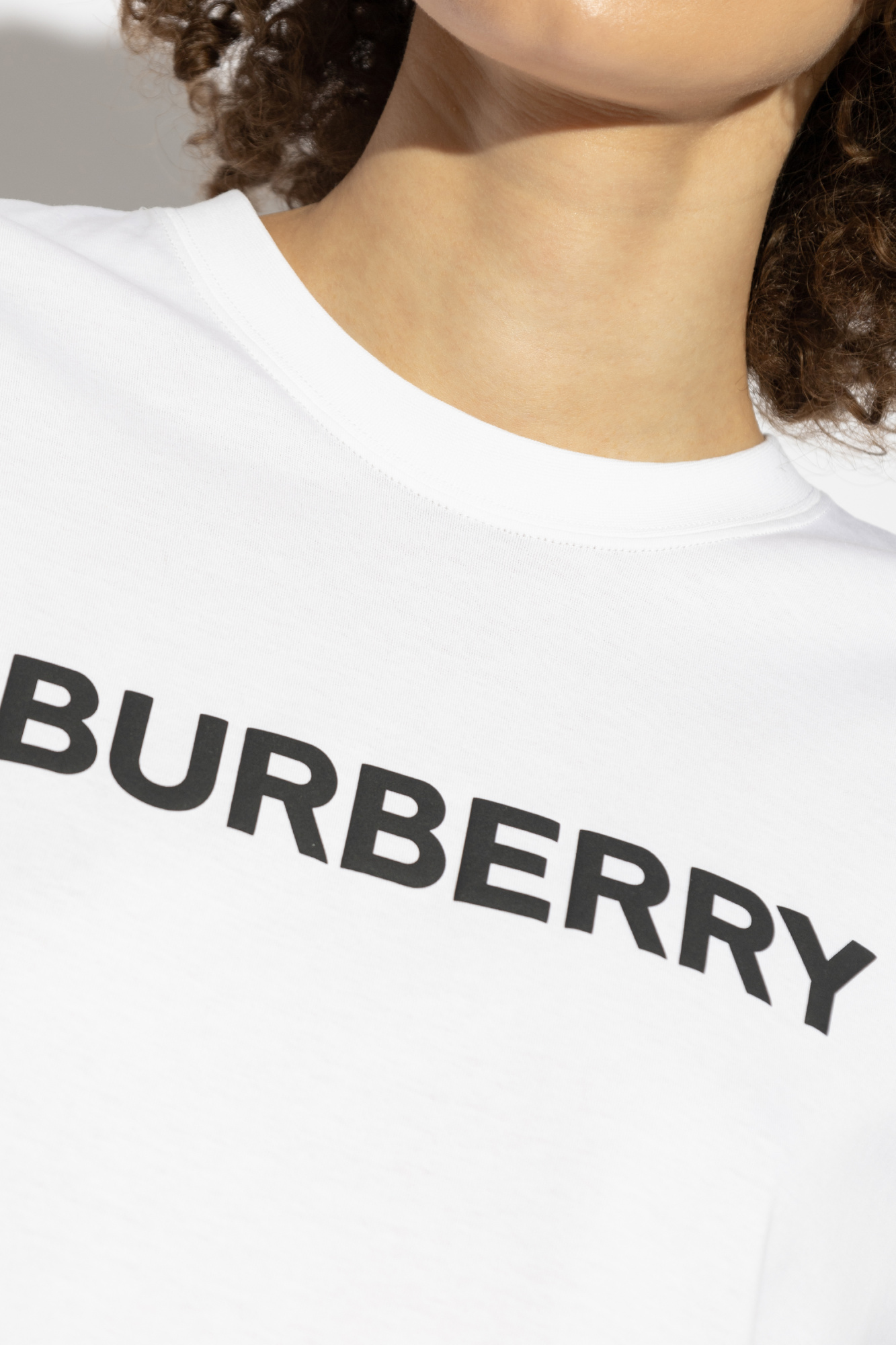 White T-shirt with logo Burberry - Vitkac Canada
