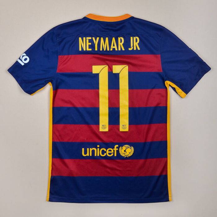 Barcelona 2015 - 2016 Home Shirt #11 Neymar JR (Very good) M for