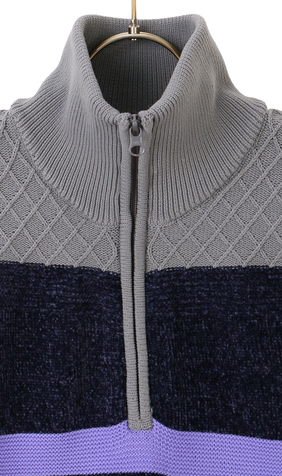 モールコンビハーフジップセーター (644111-23) | REGAL | 紳士服