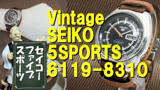 JA-1613| セイコー 5スポーツ 6119-8310 デイデイト オートマチック