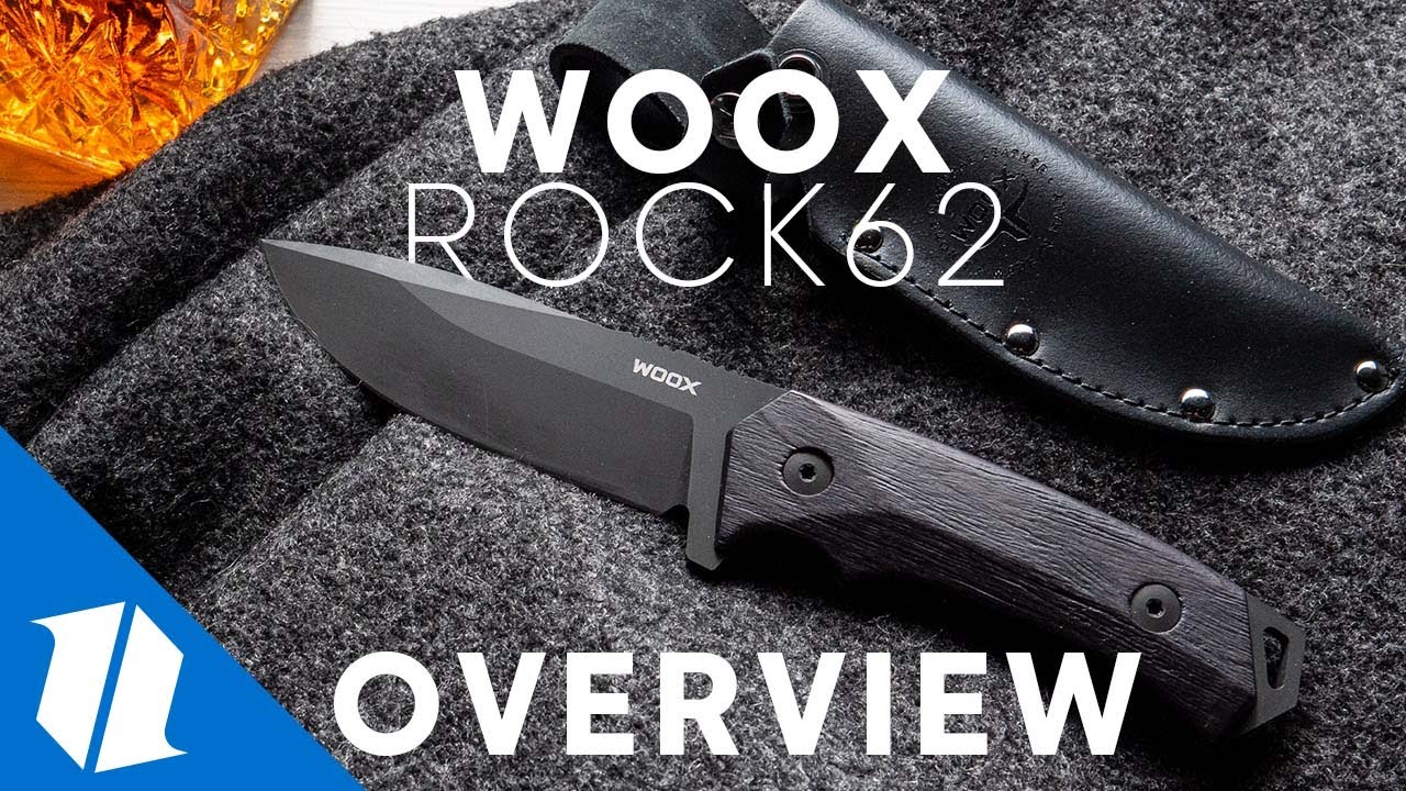 WOOX Rock62 Fixed Blade Knife | Walnut Wood + Black | BHQ
