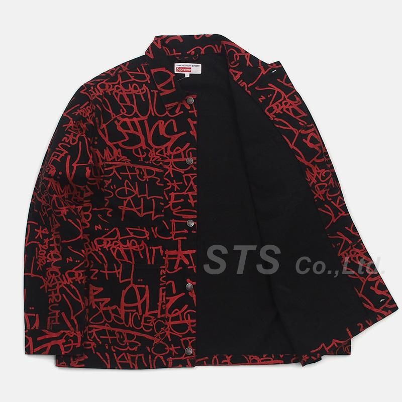 Supreme/Comme des Garcons SHIRT Printed Canvas Chore Coat - UG.SHAFT