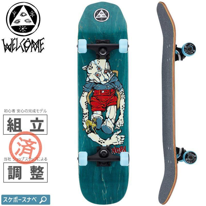 WELCOME ウェルカム スケートボード コンプリート TEDDY COMPLETE TEAL
