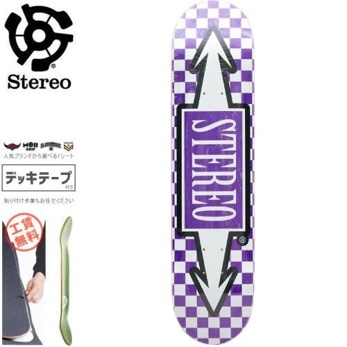 STEREO ステレオ スケボー デッキ CHECK ARROW DECK 8.0インチ